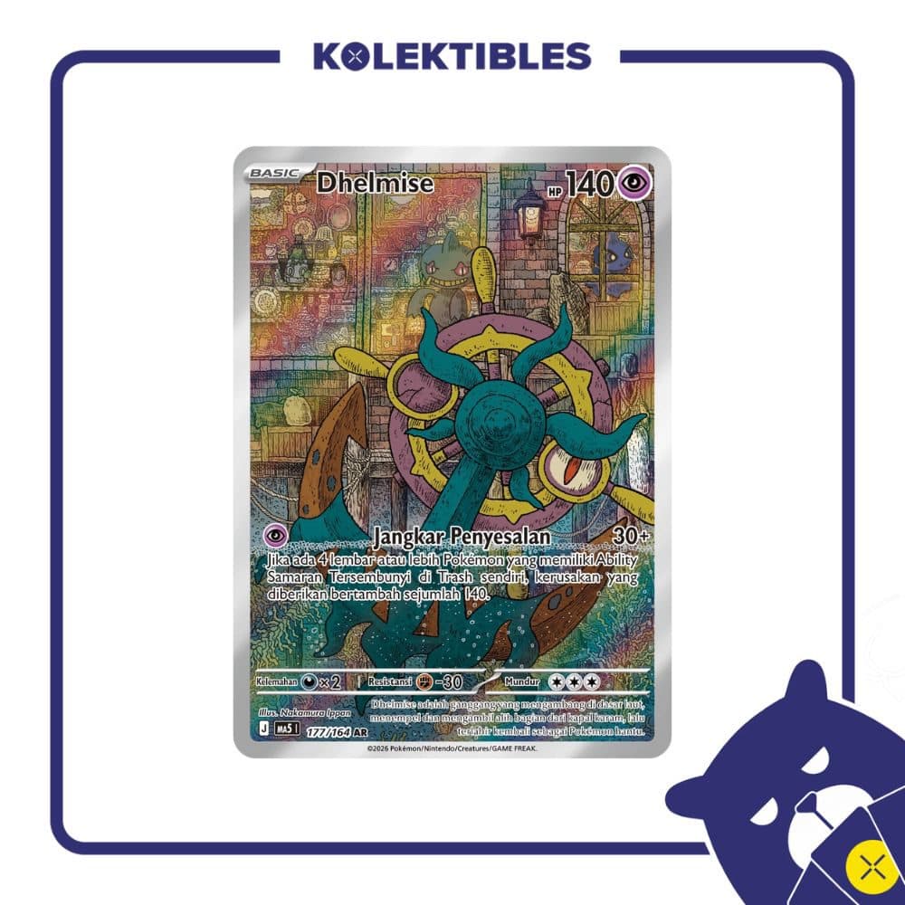 Pokemon Indo – MA5 177/164 AR – Dhelmise 01/294/02/11/111