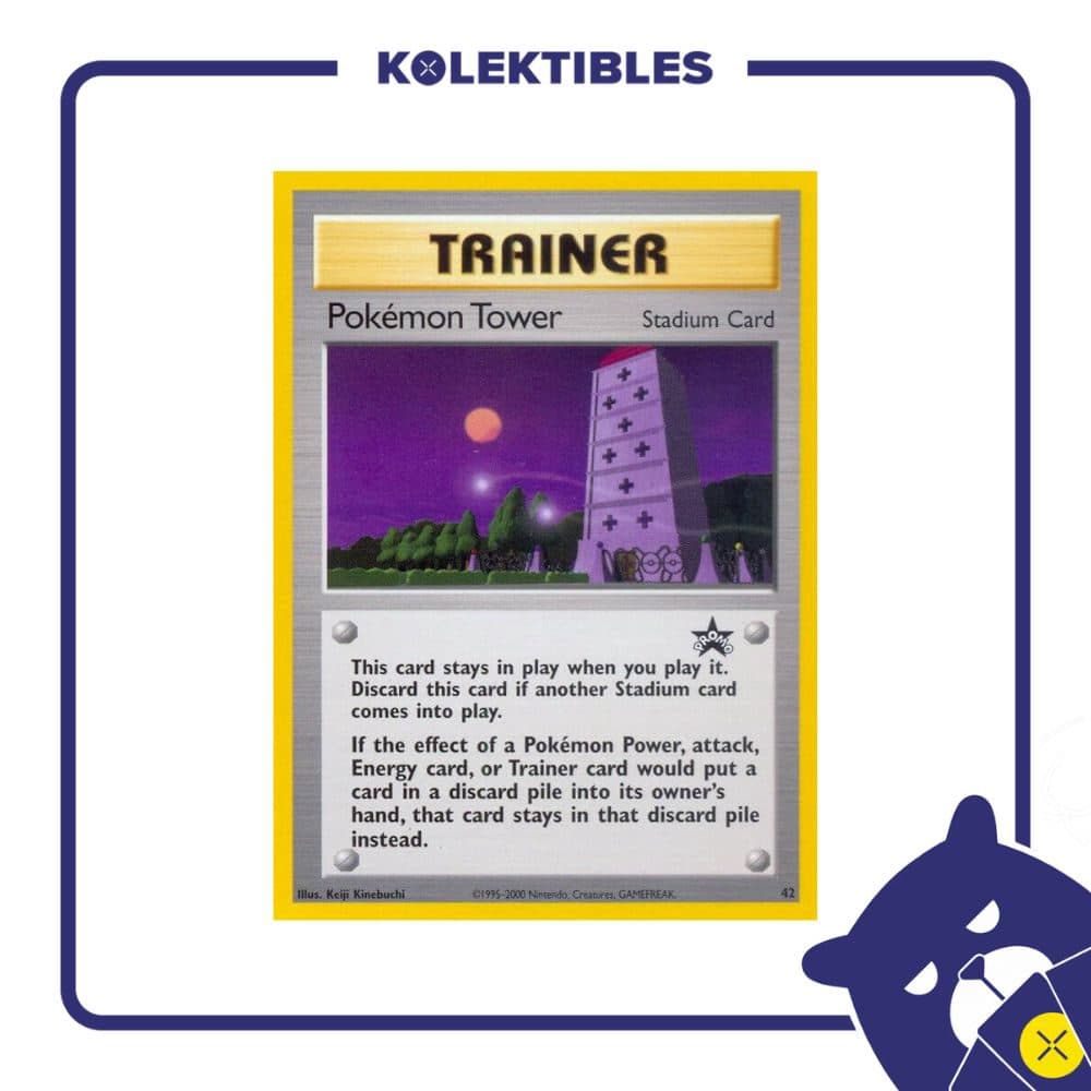 Pokemon English - 2002 Black Star Promo Card 42 - Pokemon Tower Trainer - 01/280/02/11/111