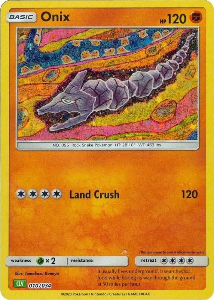 Pokemon Classic Collection 010/034 CLV - Onix HOLOFOIL