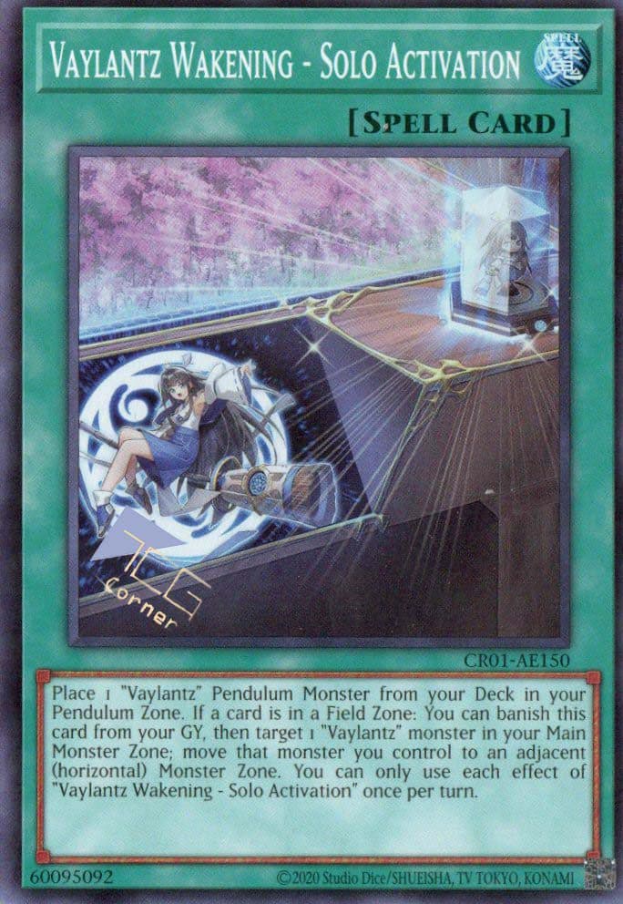 YU GI OH AE - Single Card - CR01-AE150 Vaylantz Wakening - Solo Activation (SR)