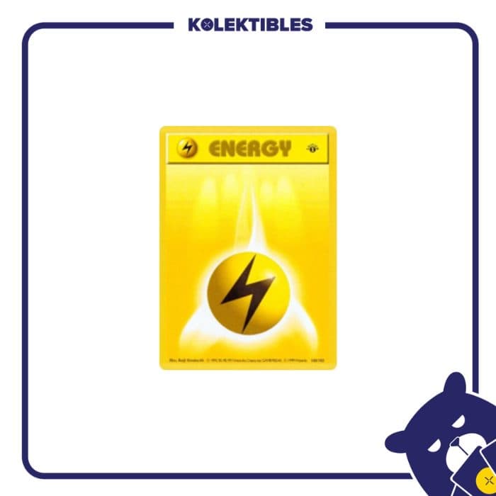 Pokemon English - 1999 Base Set 100/102 - Lightning Energy - 01/280/02/11/111
