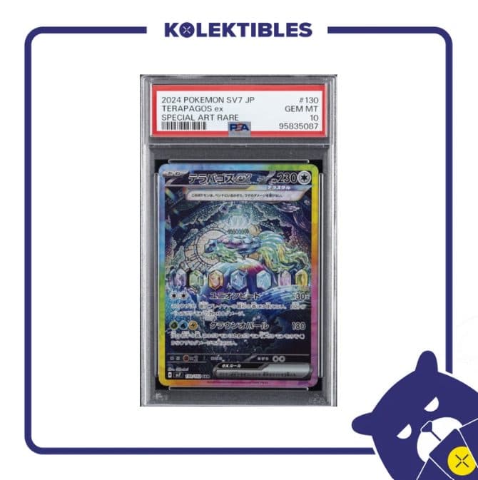 Terapagos EX 130 SAR - Pokemon SV7 Japan 2024 - PSA 10