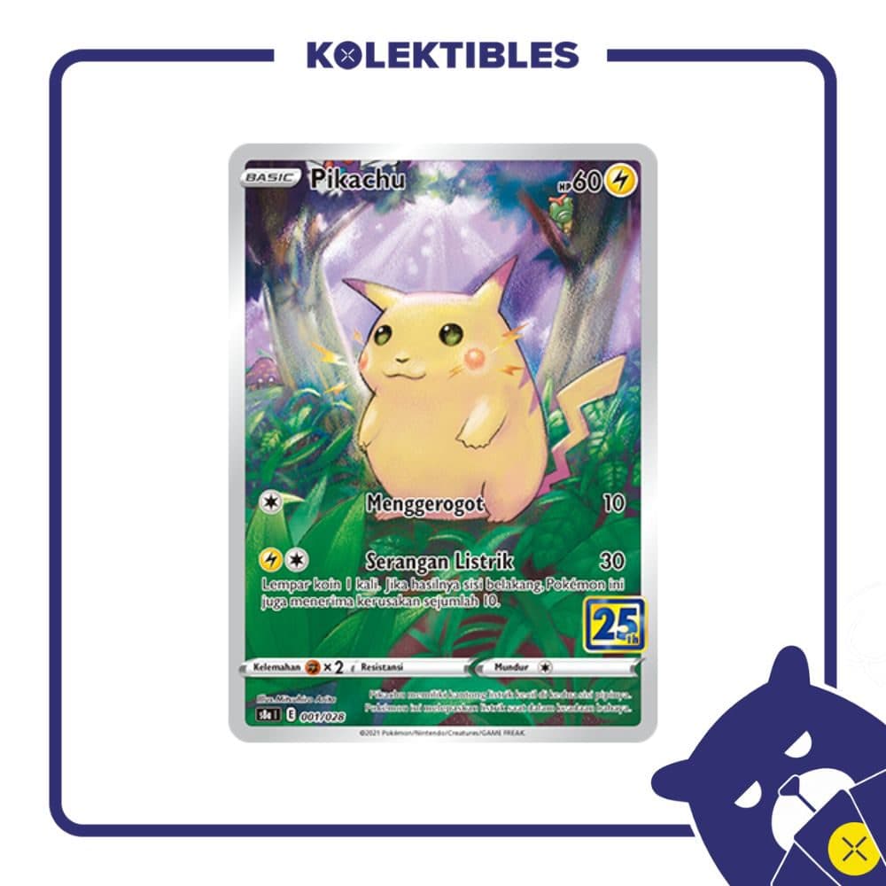 Pokemon Indonesia – s8a 001/028 Pikachu 01/277/02/11/111