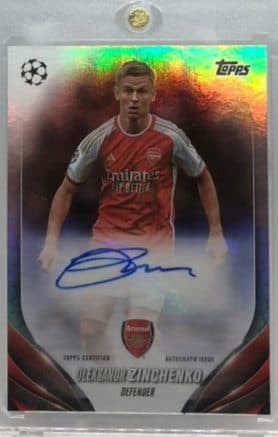 Topps Certified Autograph issue – Oleksandr Zinchenko 01/181/02/20/188
