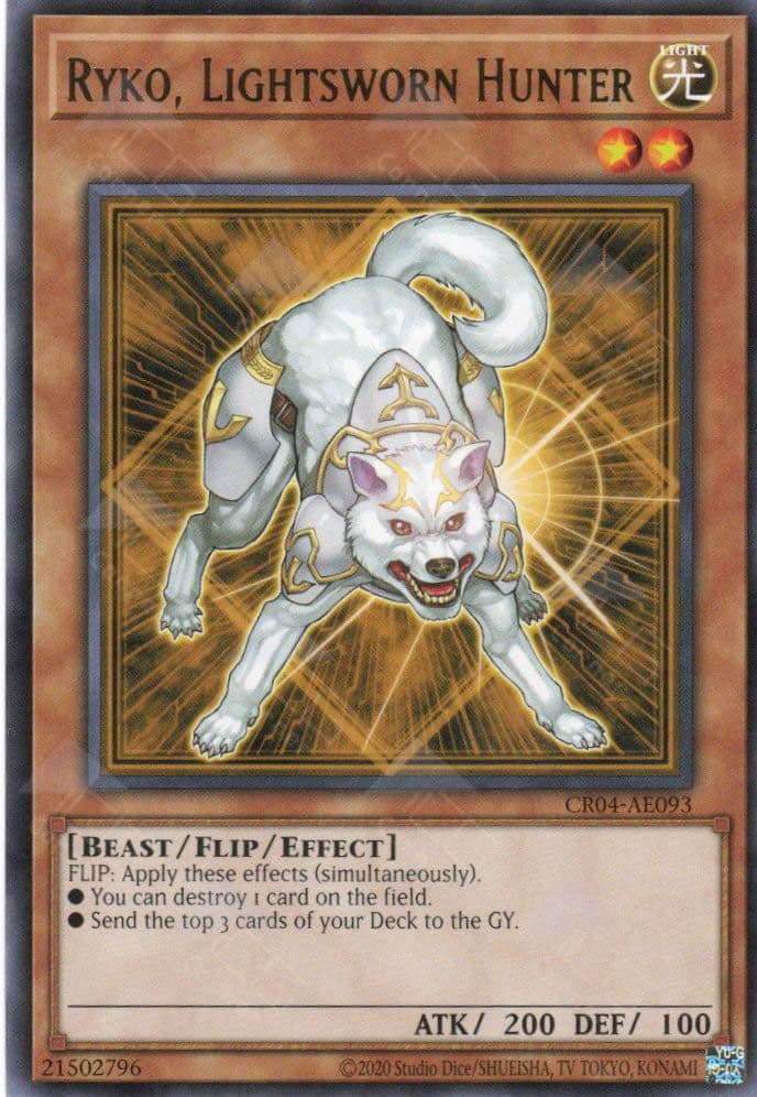 YU GI OH AE - Single Card - CR04-AE093 Ryko, Lightsworn Hunter (R)