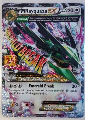 POKEMON INDONESIA S8a – M Rayquaza EX Promo 25th 024/025 S8a-P 01/017/02/11/111