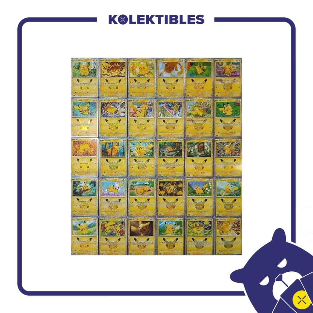 Pokemon Indonesia – Set of 30th MA6 023-052/130 – Pikachu 01- 30/30 01/229/02/11/111