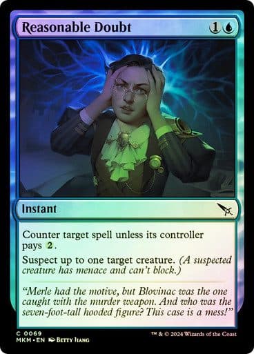 MTG – Single Card MKM EN Holo – C 0069 Reasonable Doubt