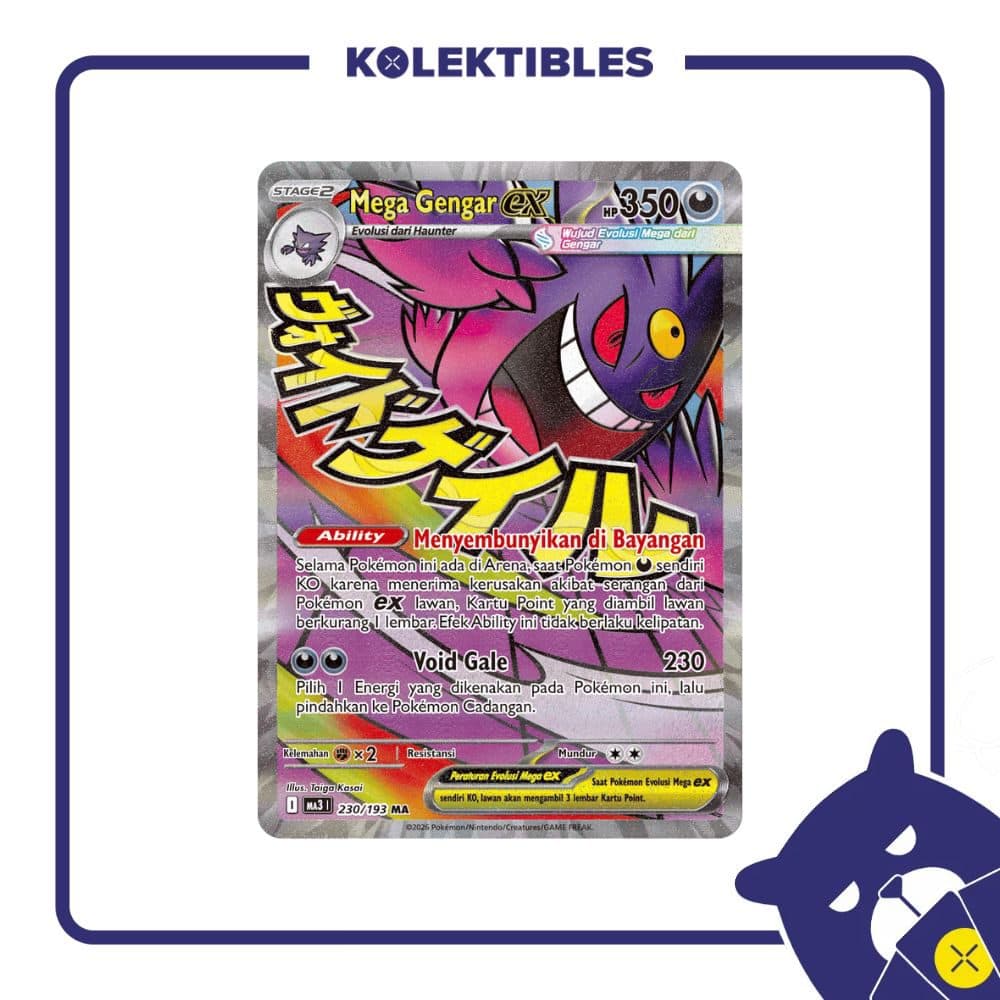 Pokemon English – ASC EN 269/217 MA – Mega Gengar ex 01/293/02/11/112