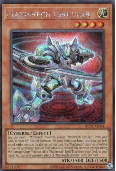 YU GI OH AE – ALIN-AE094 SER Mathmech Circular