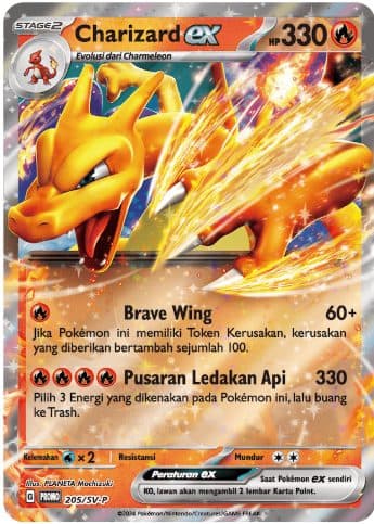 POKEMON INDONESIA – Promo Charizard EX 205/SV-P