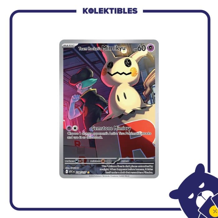 Pokemon English – ASC EN 238/217 Team Rocket Mimikyu 01/261/02/11/112