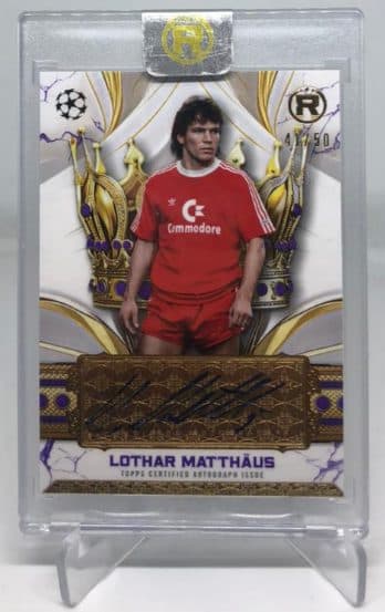 Topps Certified Autograph issue – R 41/50 Lothar Matthaus 01/181/02/20/188