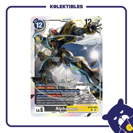 Digimon Japan – BT22-063 SR Alphamon