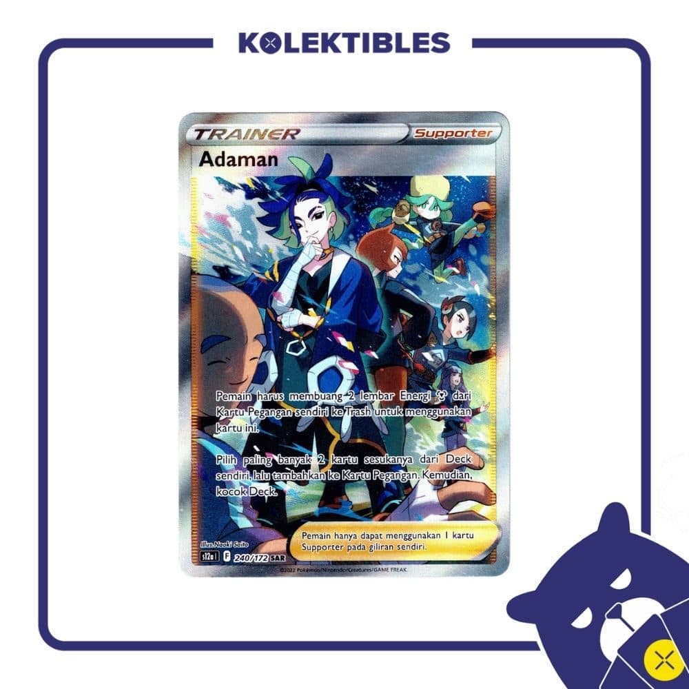 Pokemon Indonesia – s12a 240/172 SAR Adaman 01/207/02/11/111