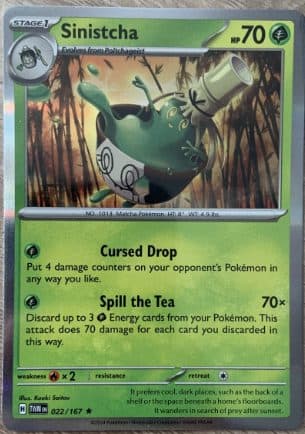 POKEMON ENGLISH - Twilight Masquerade - Sinistcha 022/167 HOLO