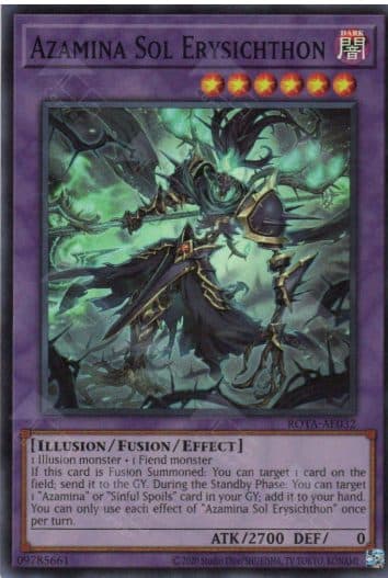 YU GI OH AE - Rota-AE032 Azamina Sol Erysichthon (SR)