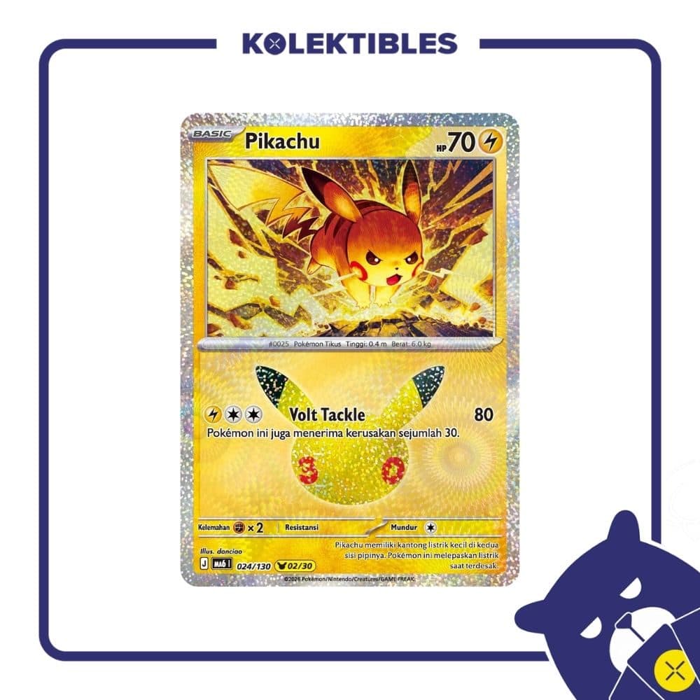 Pokemon Indonesia - MA6 024/130 - Pikachu 02/30 Part 2