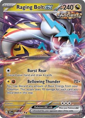 POKEMON ENGLISH - TEF en Raging Bolt Ex 123/162 ** 01/071/02/11/111