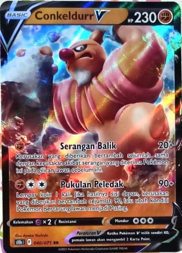 POKEMON INDONESIA s10b - Conkeldurr V 040/071 RR