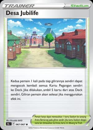 POKEMON INDONESIA S9a – 067/067 F – Desa Jubilife U REVERSE HOLO