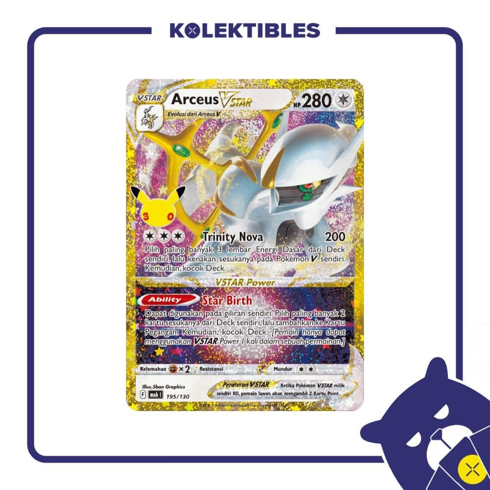 Pokemon Indonesia - MA6 195/130 Classic - Arceus VSTAR
