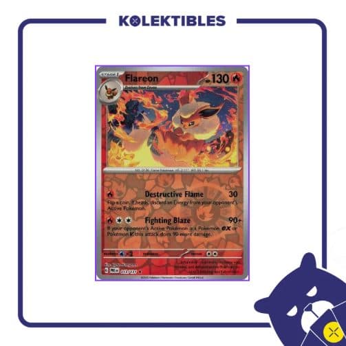 Pokemon English – PRE EN 013/131 Flareon 01/133/02/11/112