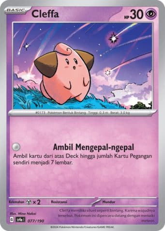 POKEMON INDONESIA SV4A CLEFFA – 077/190