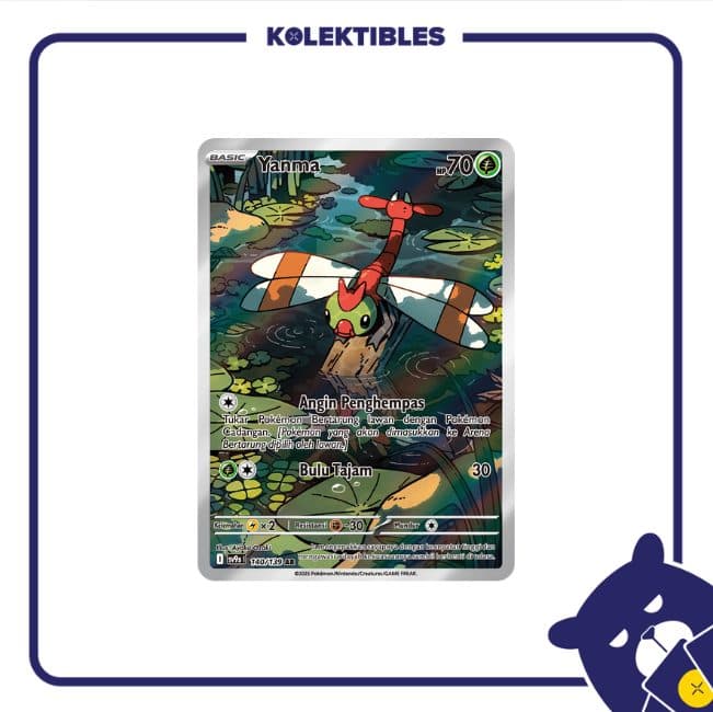 Pokemon Indonesia – sv9s 140/139 AR - Yanma 01/219/02/11/111