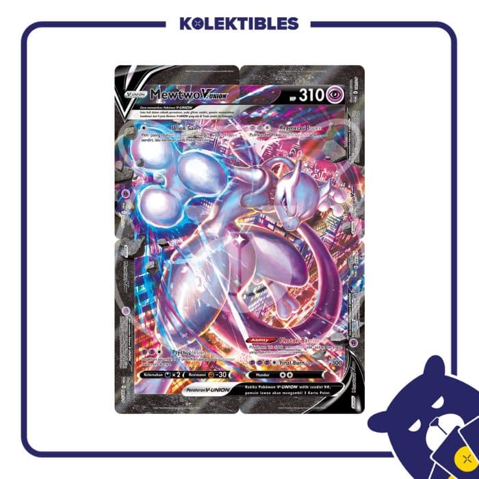 Pokemon Indonesia – PROMO 141/S-P, PROMO 142/S-P, PROMO 143/S-P, PROMO 144/S-P – Mewtwo V-Union