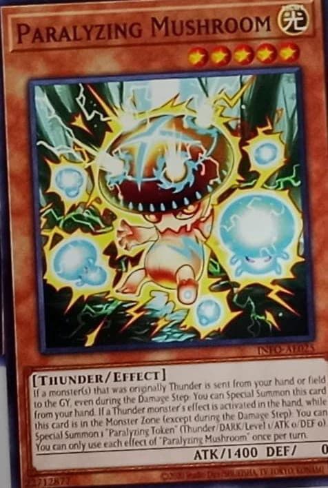 YU GI OH OH - INFO-AE025 Paralyzing Mushroom (N)