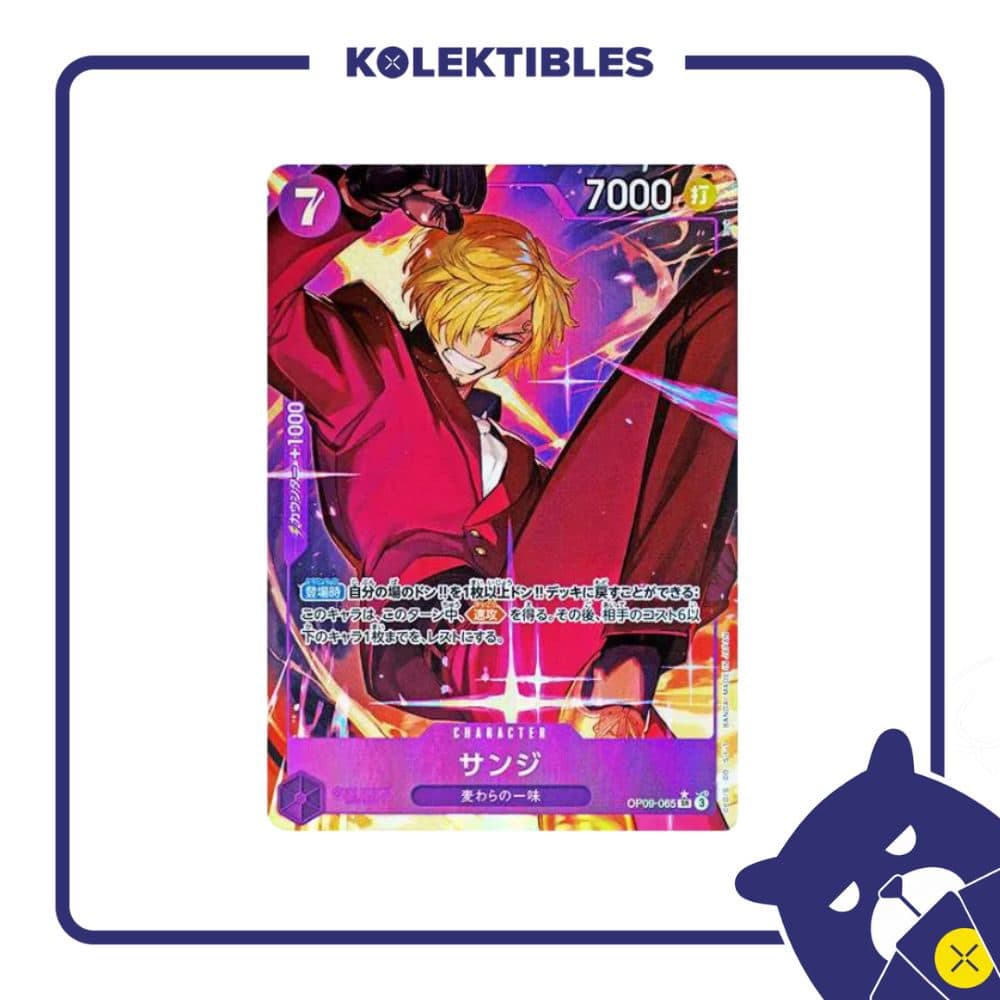 One Piece Japan - OP09-065 SR Parallel - Sanji