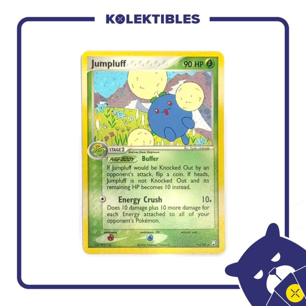 Pokemon English - 2004 Team Rocket Returns 11/109 Cosmic Holo - Jumpluff - 01/280/02/11/111