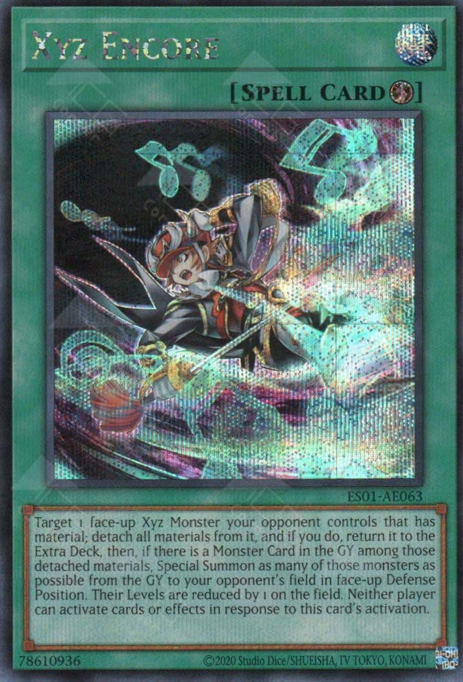 YU GI OH AE - ES01-AE063 Xyz Encore SER