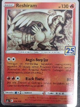 Pokémon Indonesia S8a – Reshiram 010/028 01/008/02/11/111