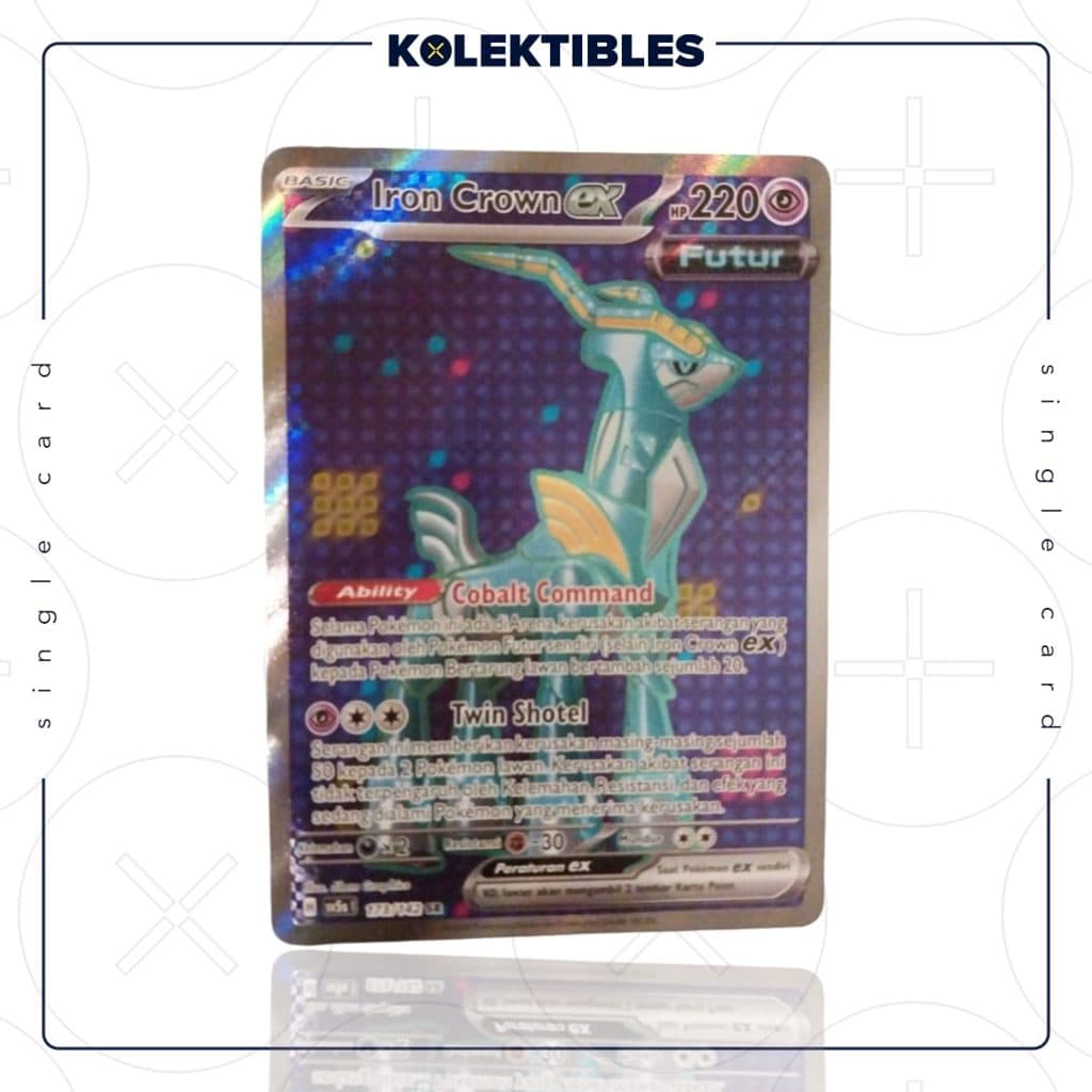 POKEMON INDONESIA - Sv5s Paradoks Andalan - Iron Crown EX 173/142 SR HOLO