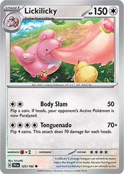 POKEMON ENGLISH - TEMPORAL FORCE - 125/162 H – Lickilicky REVERSE HOLO