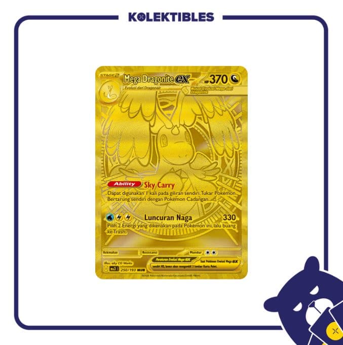 Pokemon Indonesia – MA3 250/193 MUR – Mega Dragonite Ex