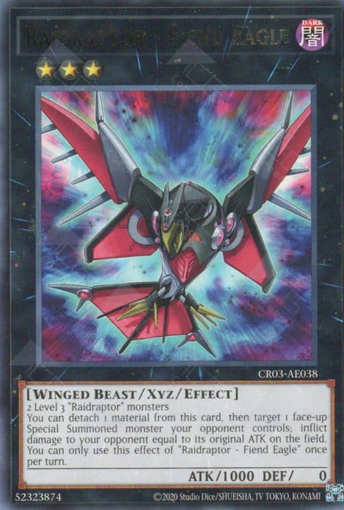 YU GI OH AE - CR03-AE038 Raidraptor - Fiend Eagle (R)