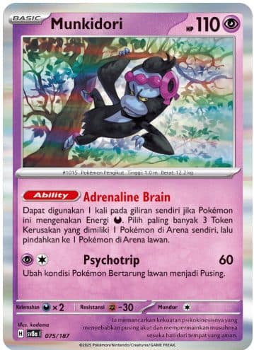 POKEMON INDONESIA – sv8a Munkidori 075/187 01/069/02/11/111
