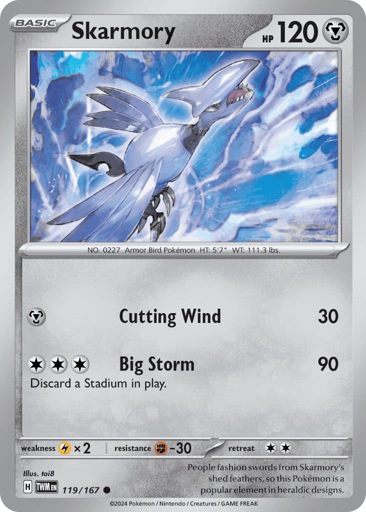POKEMON ENGLISH - Twilight Masquerade - Skarmory 119/167
