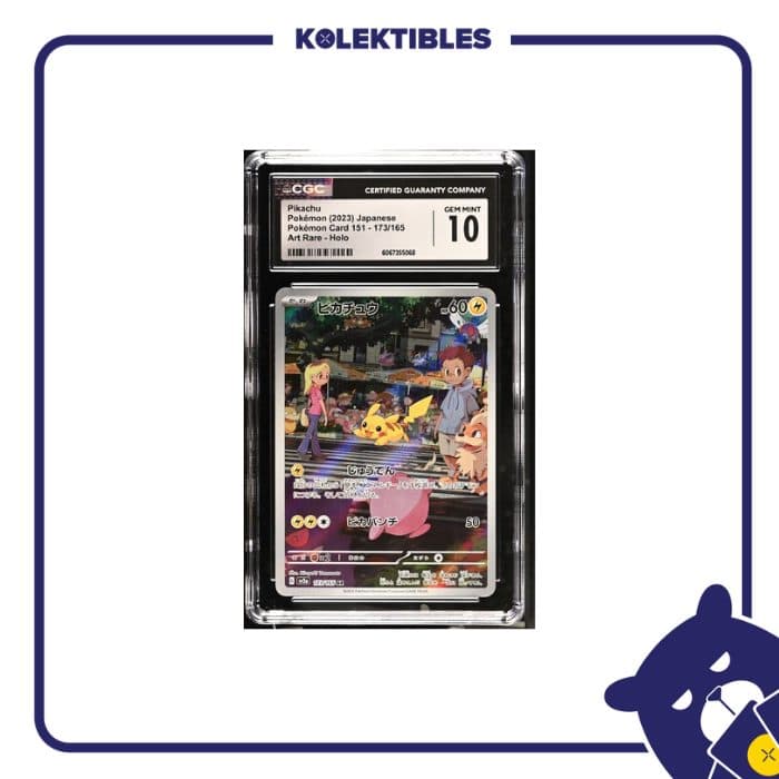 Pikachu 173 – Pokemon sv2a 2023 Japan – CGC 10 6067355068 01/002/03/11/113