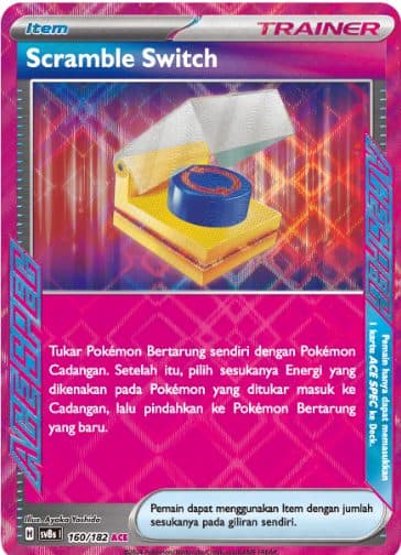 Pokemon Indonesia – sv8s 160/182 ACE - Scramble Switch 01/173/02/11/111