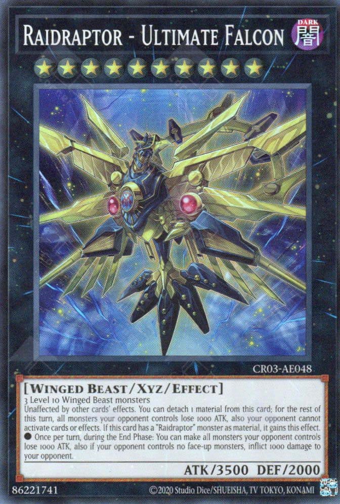 YU GI OH - CR03-AE048 - Raidraptor - Ultimate Falcon (SR)