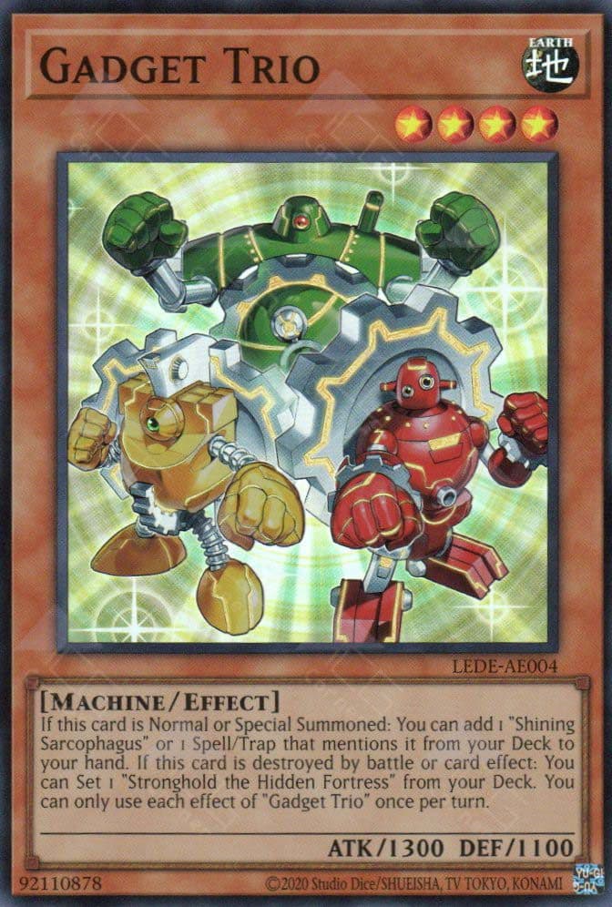 YU GI OH AE - Single Card - LEDE-AE004 Gadget Trio (SR)