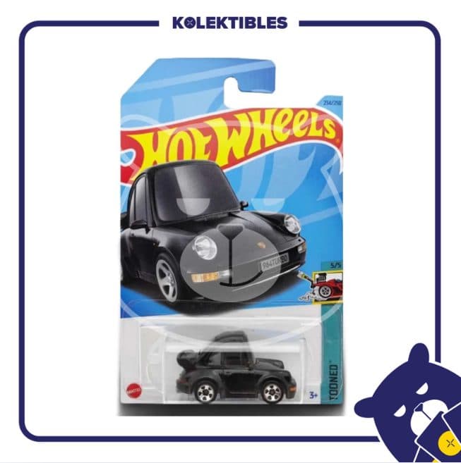 Hot Wheels - Tooned - Porsche 911 Turbo 3.6 (964) - Hitam 01/169/07/22/190