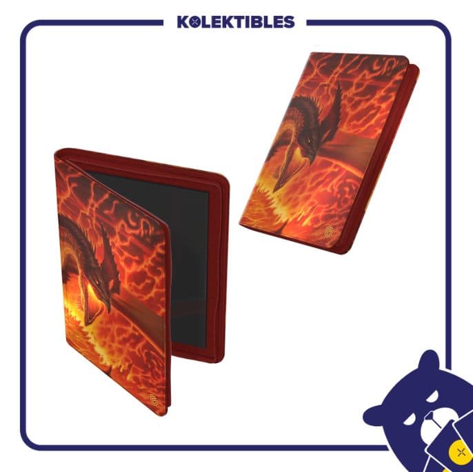 Ultimate Guard - ZipFolio 360 - 18 Pocket XenoSkin MTG Tarkir Dragonstorm - Magmatic Hellkite