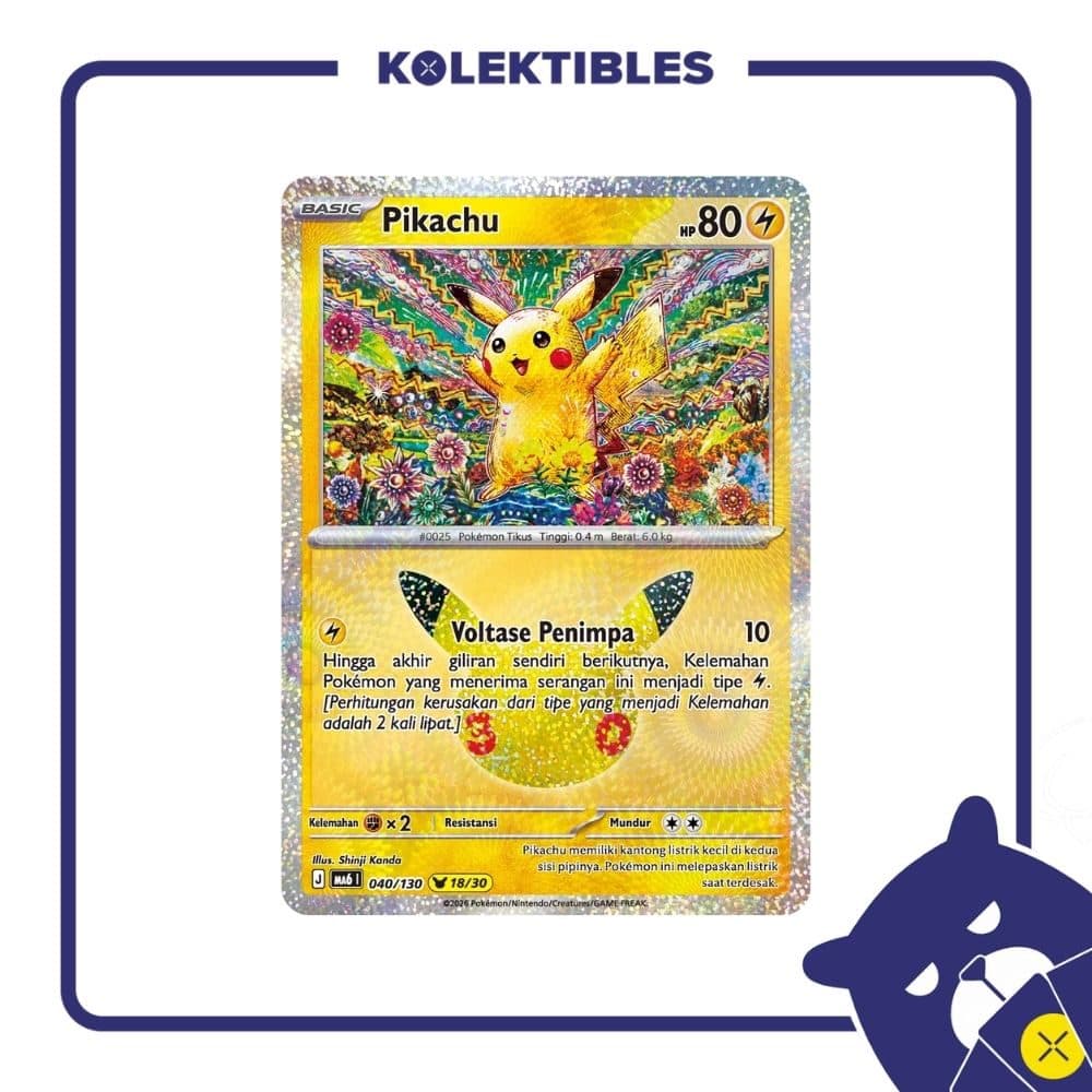 Pokemon Indonesia - MA6 040/130 – Pikachu 18/30