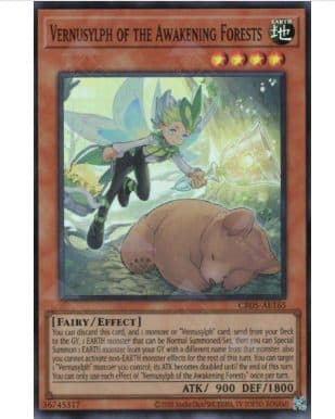 YU GI OH - CR05-AE165 - Vernusylph of the Awakening Forests (SR)