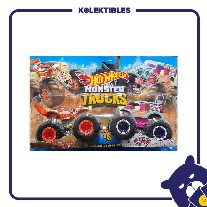 Hotwheels – Monster Trucks Demolition Doubles Carbonator vs Ibad Scoop 01/133/07/22/190